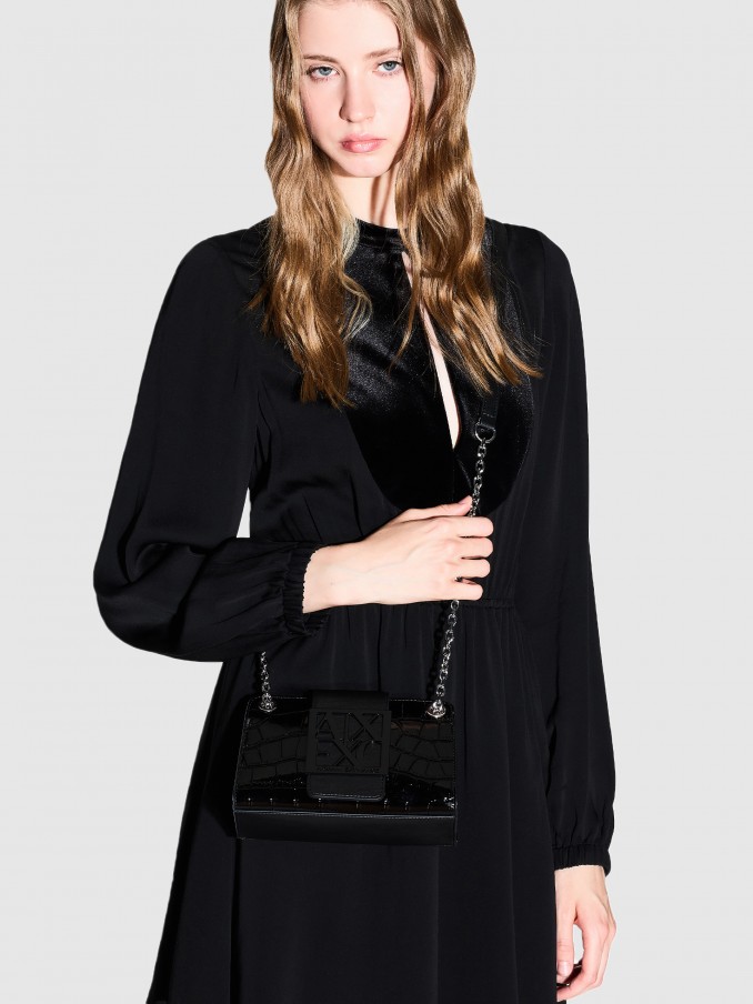 Shoulder Bags Woman Black Armani Exchange