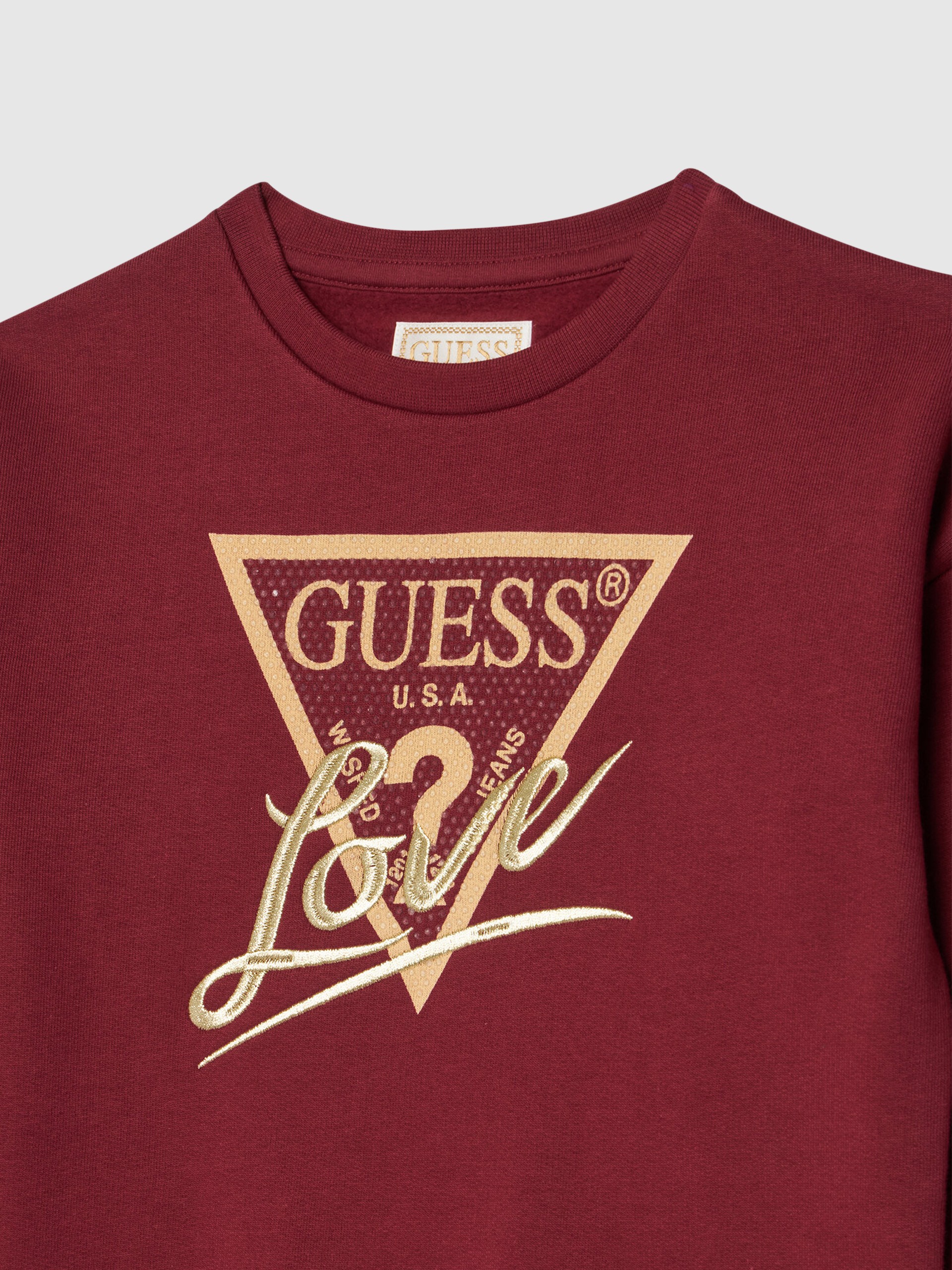 Jersey Niña Burdeos Guess