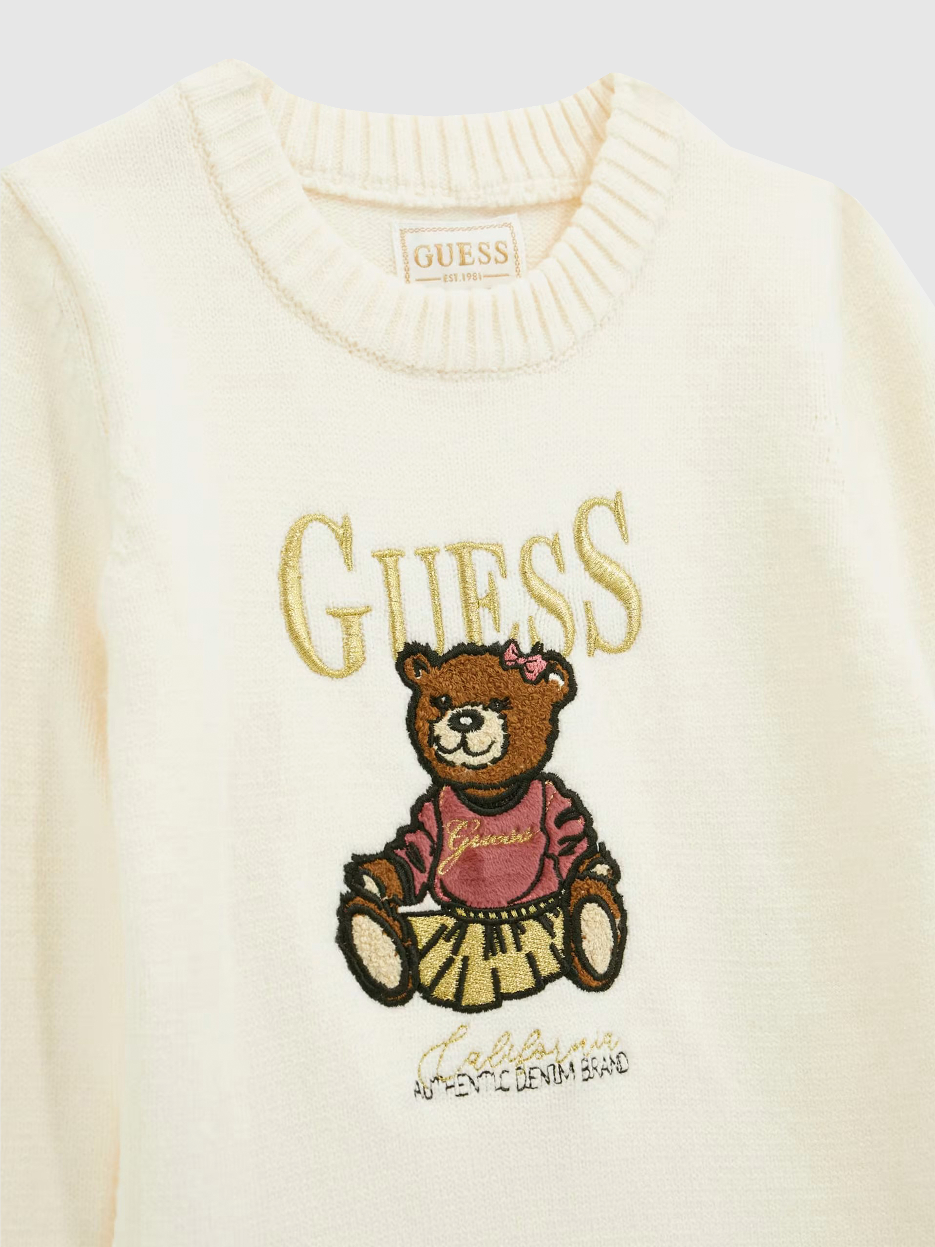 Vestido Niña Crema Guess