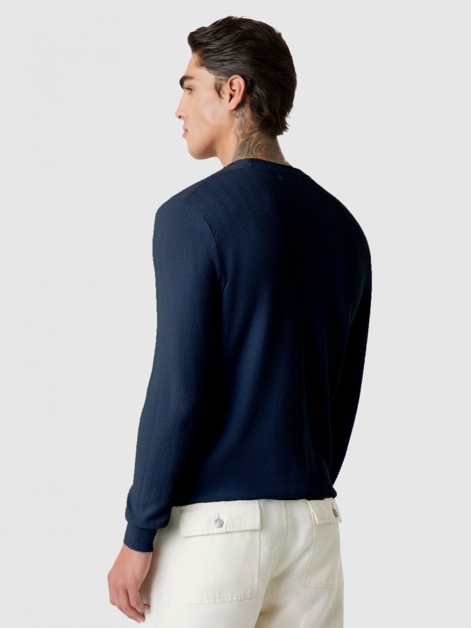 Pullover Man Navy Blue Guess