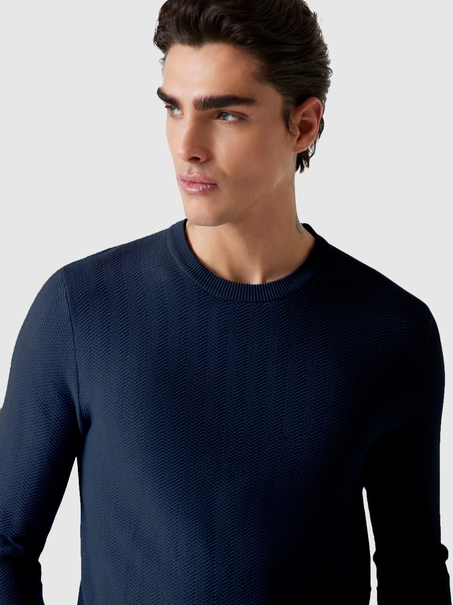 Sueter Hombre Azul Marino Guess
