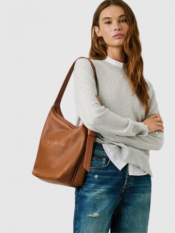 Shoulder Bags Woman Camel Pepe Jeans London
