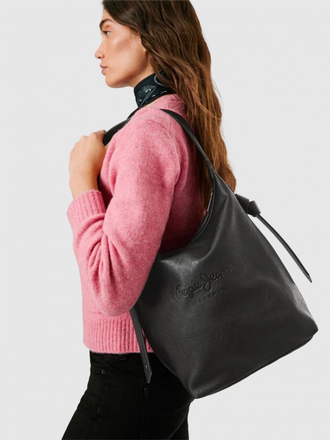 Shoulder Bags Woman Black Pepe Jeans London