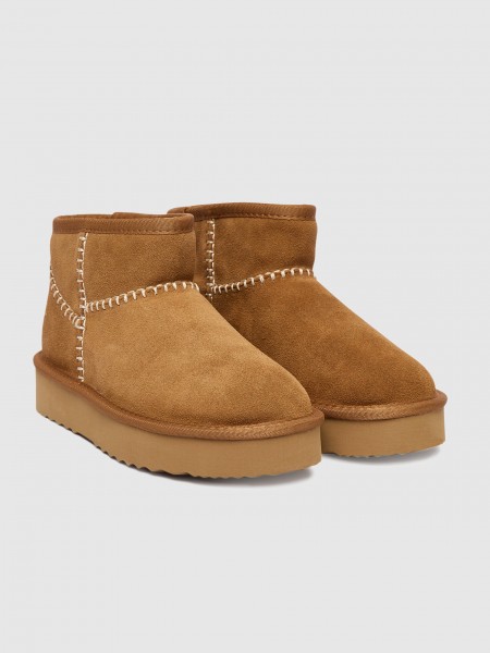 Boots Woman Camel Pepe Jeans London