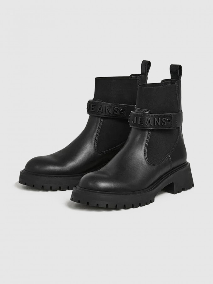 Boots Woman Black Pepe Jeans London