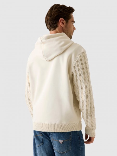 Jersey Hombre Crema Guess