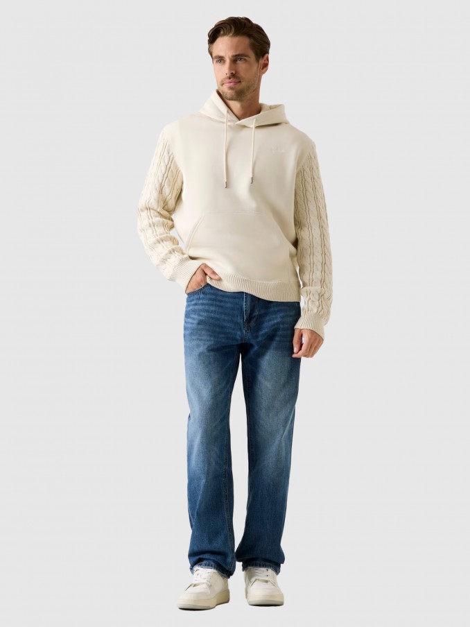 Jersey Hombre Crema Guess