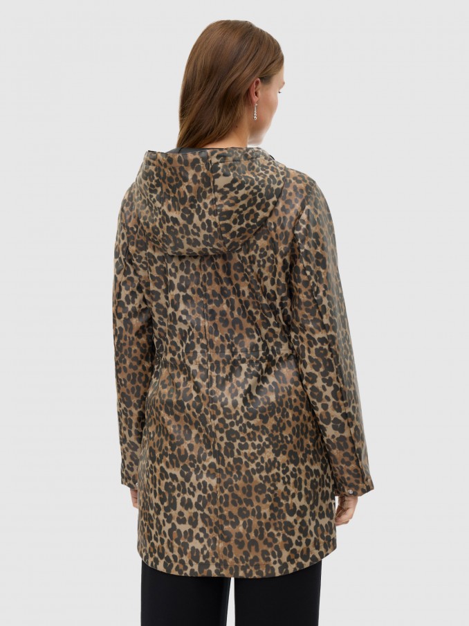 Parka Woman Animal Print Vero Moda
