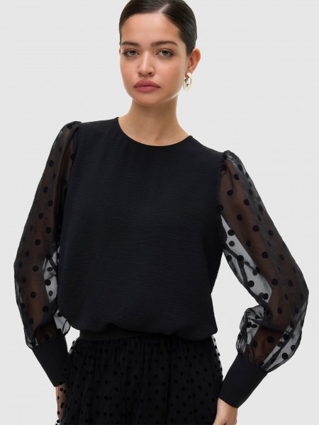 Blusa Mujer Negro Vero Moda Blusa Mujer Negro Vero Moda
