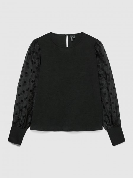 Blusa Mujer Negro Vero Moda Blusa Mujer Negro Vero Moda