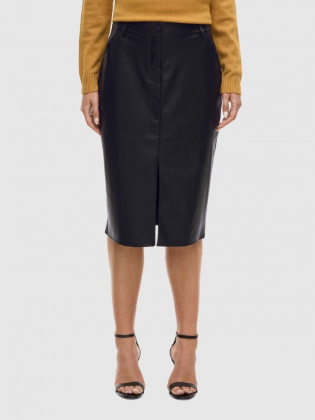 Falda Mujer Negro Vila