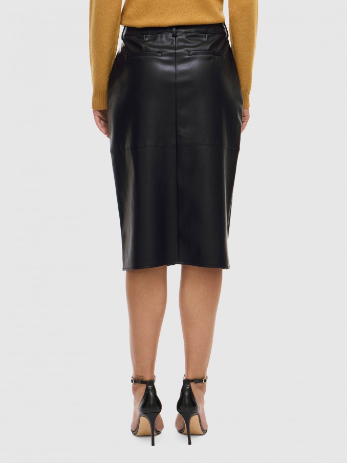 Falda Mujer Negro Vila