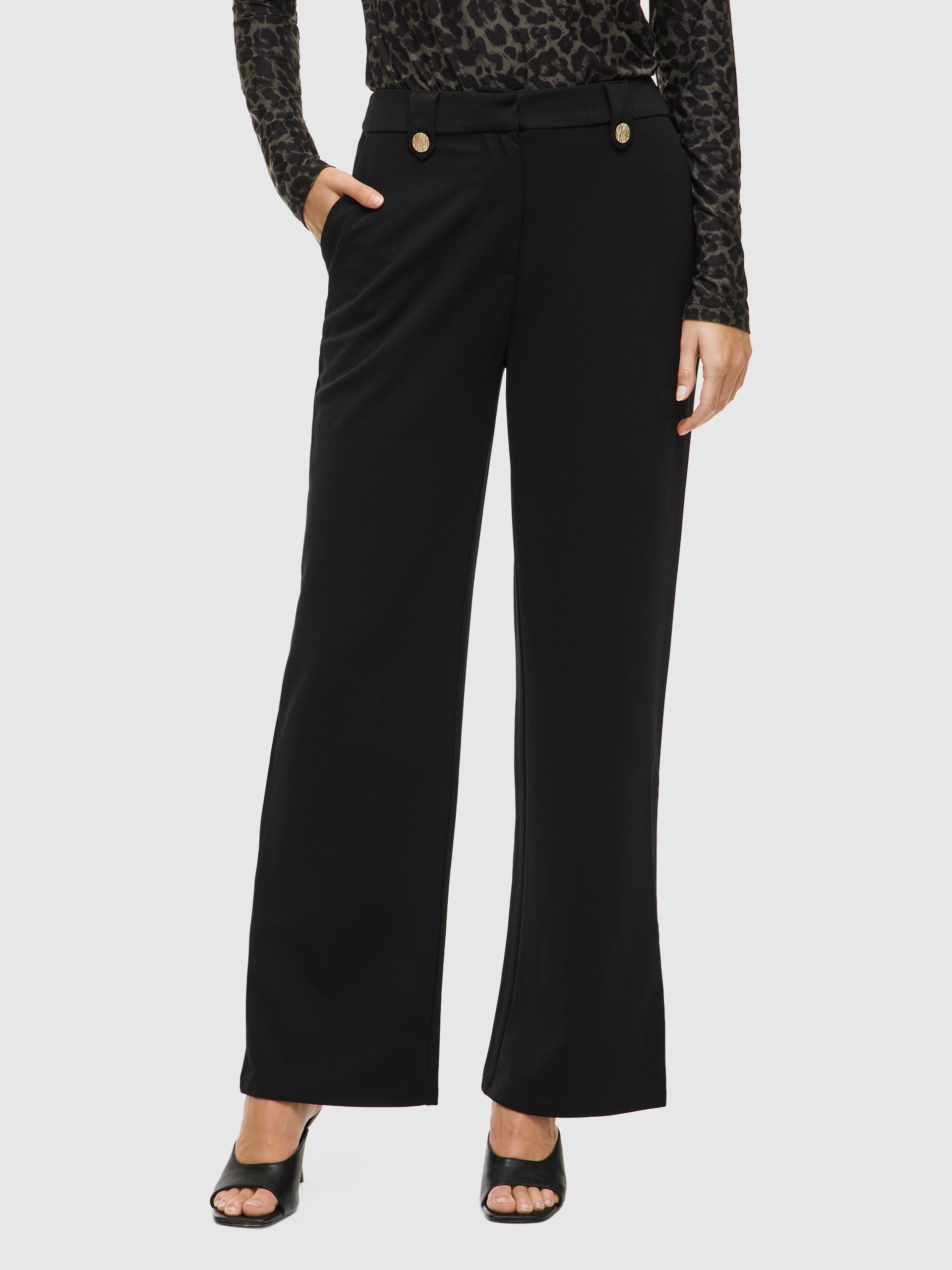 Pantalones Mujer Negro Vila