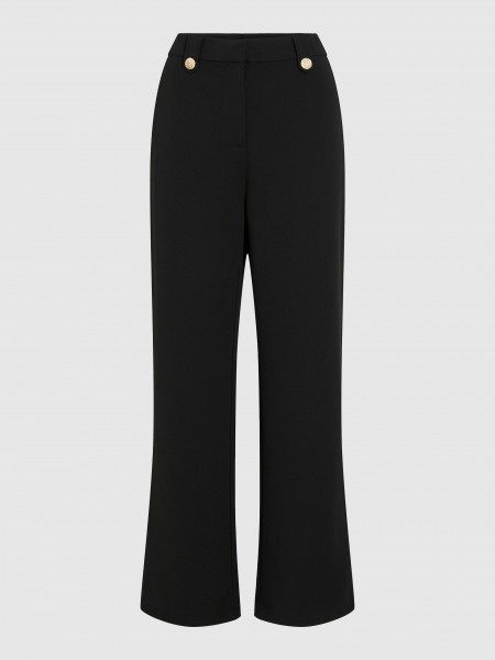 Pantalones Mujer Negro Vila