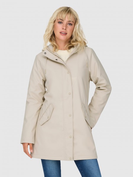 Parka Mujer Crema Only