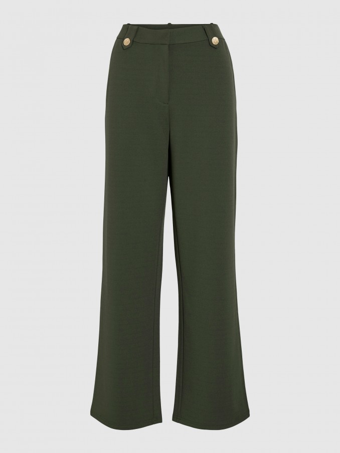 Pants Woman Green Vila