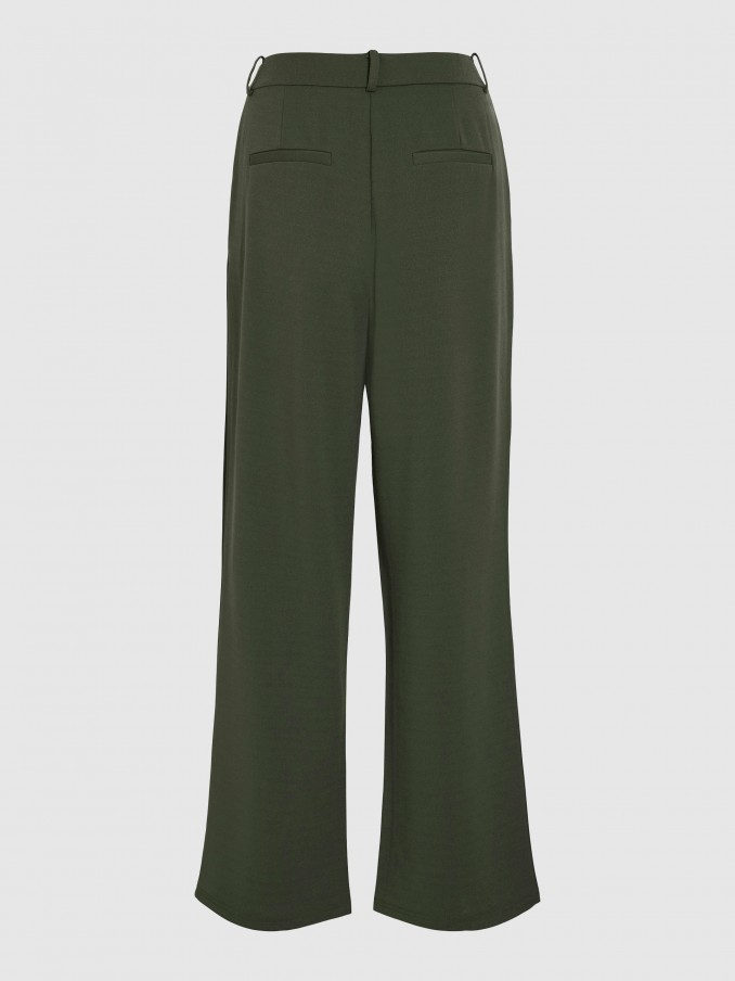Pants Woman Green Vila