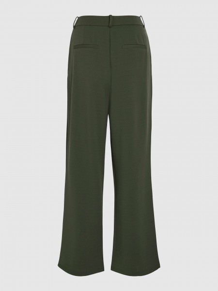 Pants Woman Green Vila