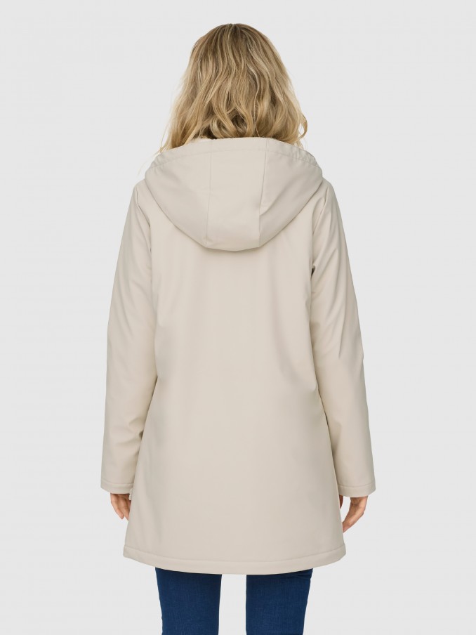 Parka Mujer Crema Only