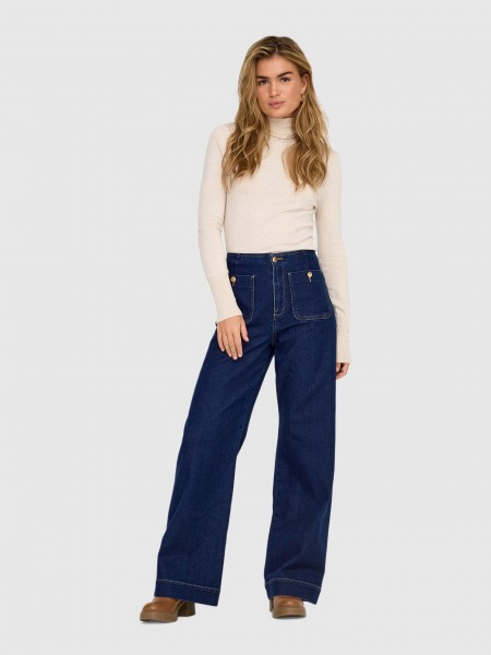 Pantalones Mujer Jeans Oscuros Only