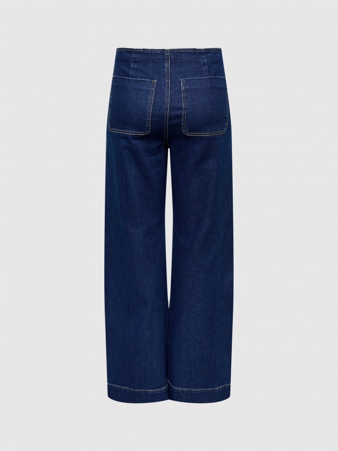 Pants Woman Dark Jeans Only