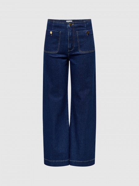 Pants Woman Dark Jeans Only