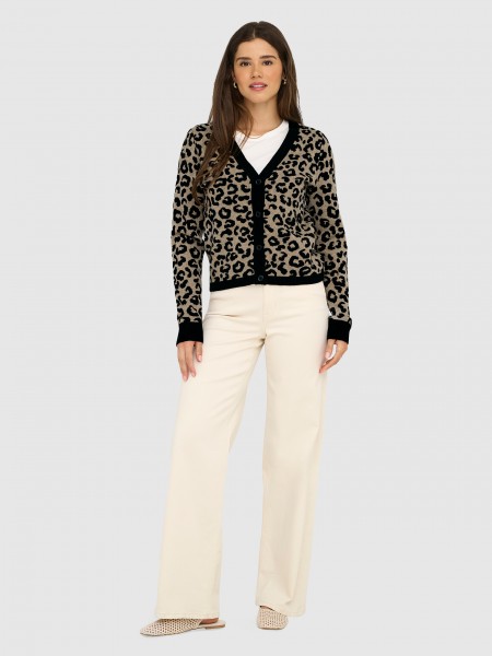 Sueter Mujer Estampado Animal Only Sueter Mujer Estampado Animal Only