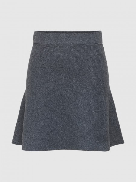 Falda Mujer Gris Only