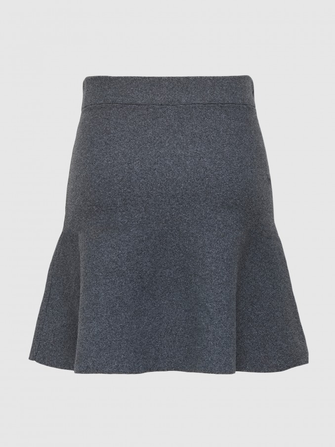 Falda Mujer Gris Only
