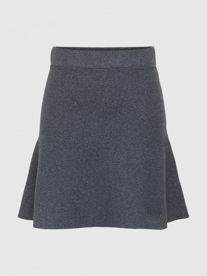 Falda Mujer Gris Only