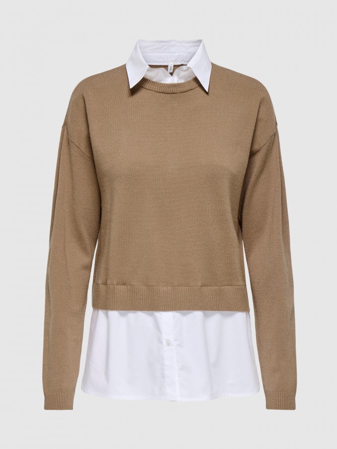 Pullover Woman Camel Only