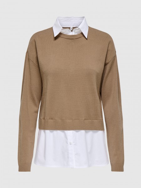 Pullover Woman Camel Only