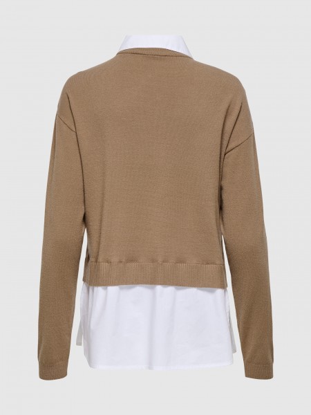 Pullover Woman Camel Only