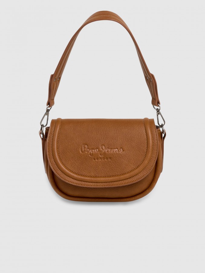 Bolsos de Hombro Mujer Camello Pepe Jeans London