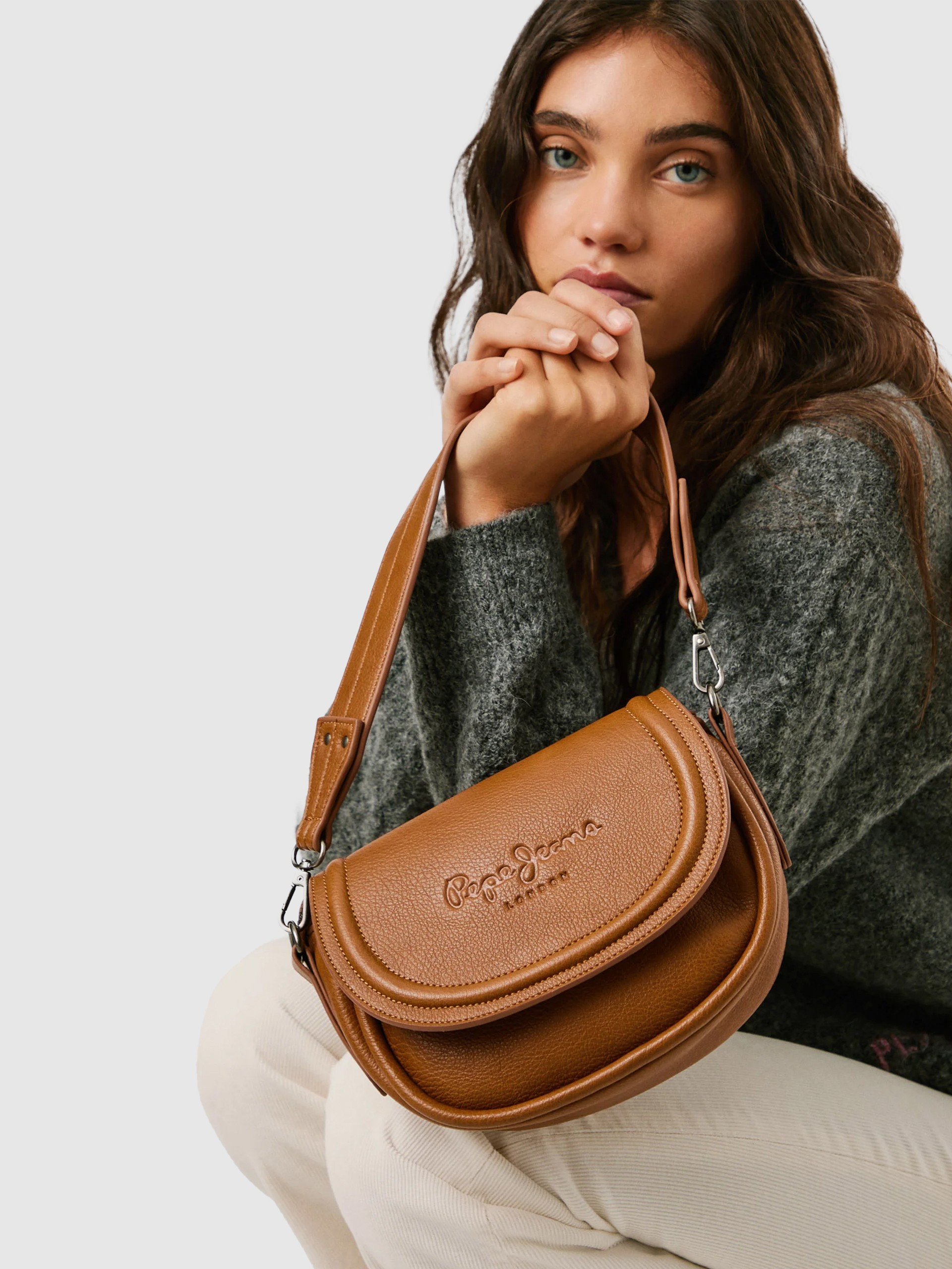 Shoulder Bags Woman Camel Pepe Jeans London