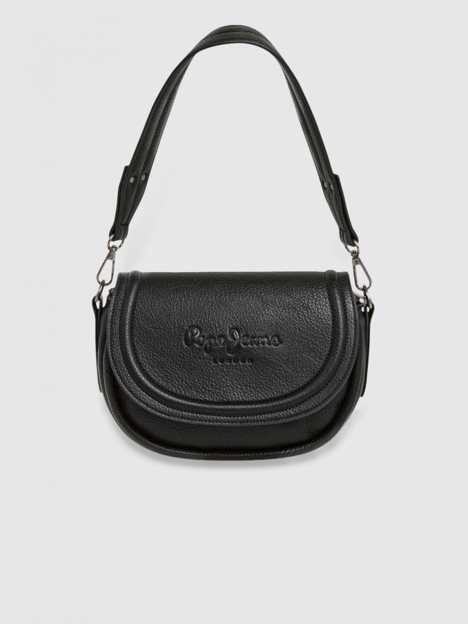 Bolsos de Hombro Mujer Negro Pepe Jeans London