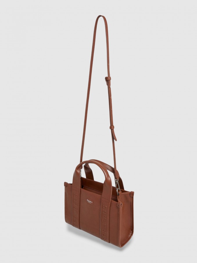 Bolsos de Mano Mujer Camello Pepe Jeans London