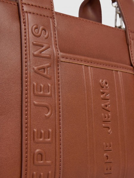 Tote Bags Woman Camel Pepe Jeans London