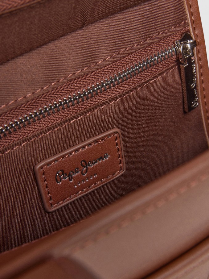 Bolsos de Mano Mujer Camello Pepe Jeans London