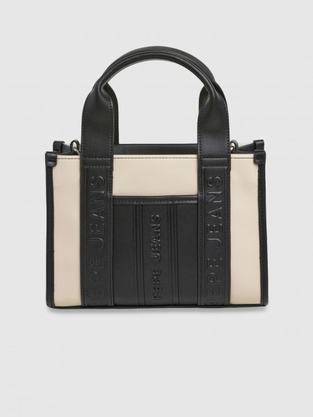 Bolsos de Mano Mujer Crema Pepe Jeans London