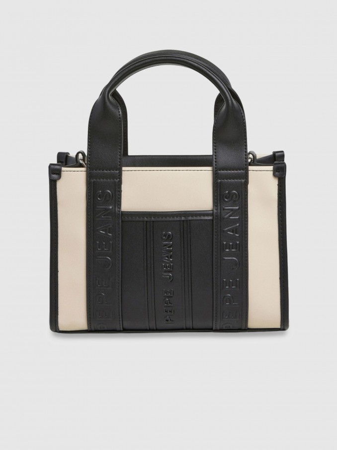 Bolsos de Mano Mujer Crema Pepe Jeans London