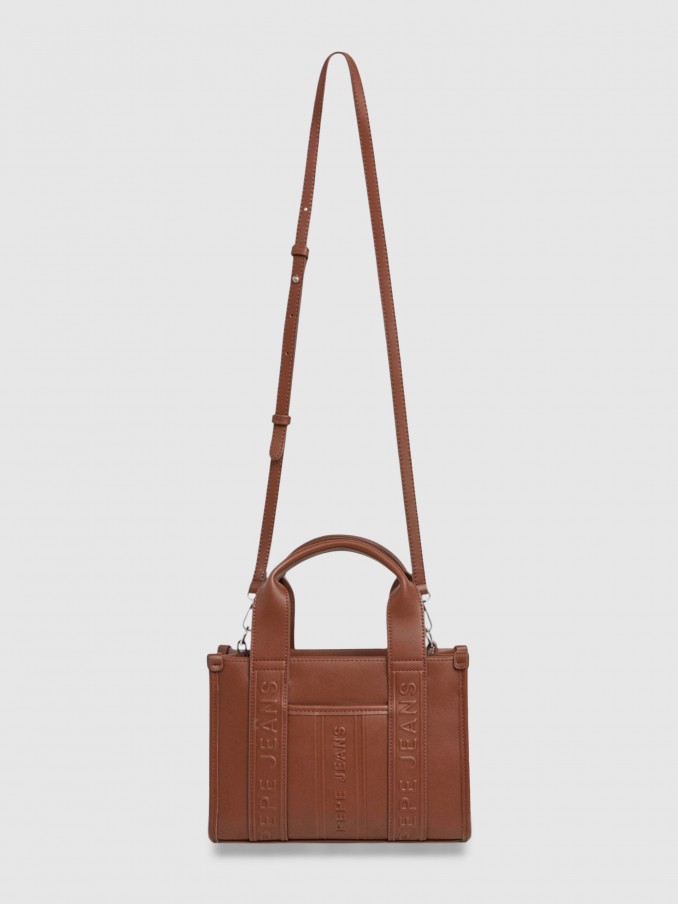 Bolsos de Mano Mujer Camello Pepe Jeans London
