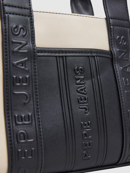 Bolsos de Mano Mujer Crema Pepe Jeans London Bolsos de Mano Mujer Crema Pepe Jeans London