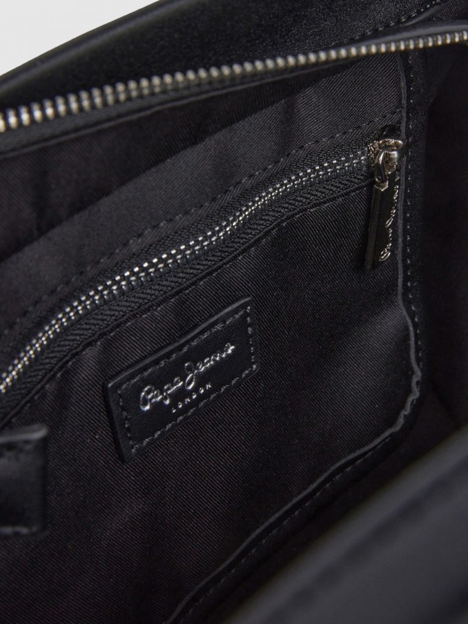 Bolsos de Mano Mujer Negro Pepe Jeans London