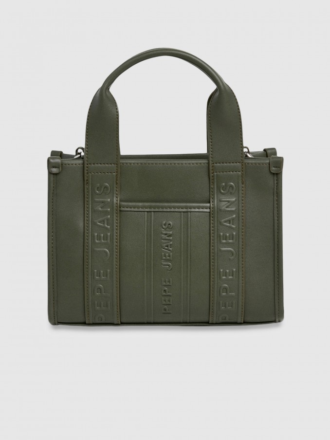 Bolsos de Mano Mujer Verde Pepe Jeans London