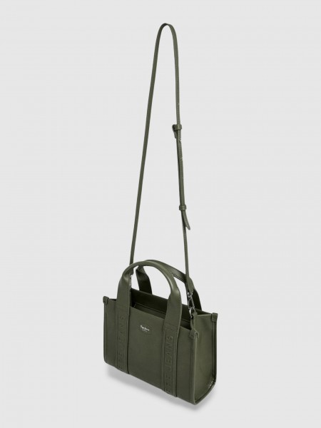 Tote Bags Woman Green Pepe Jeans London