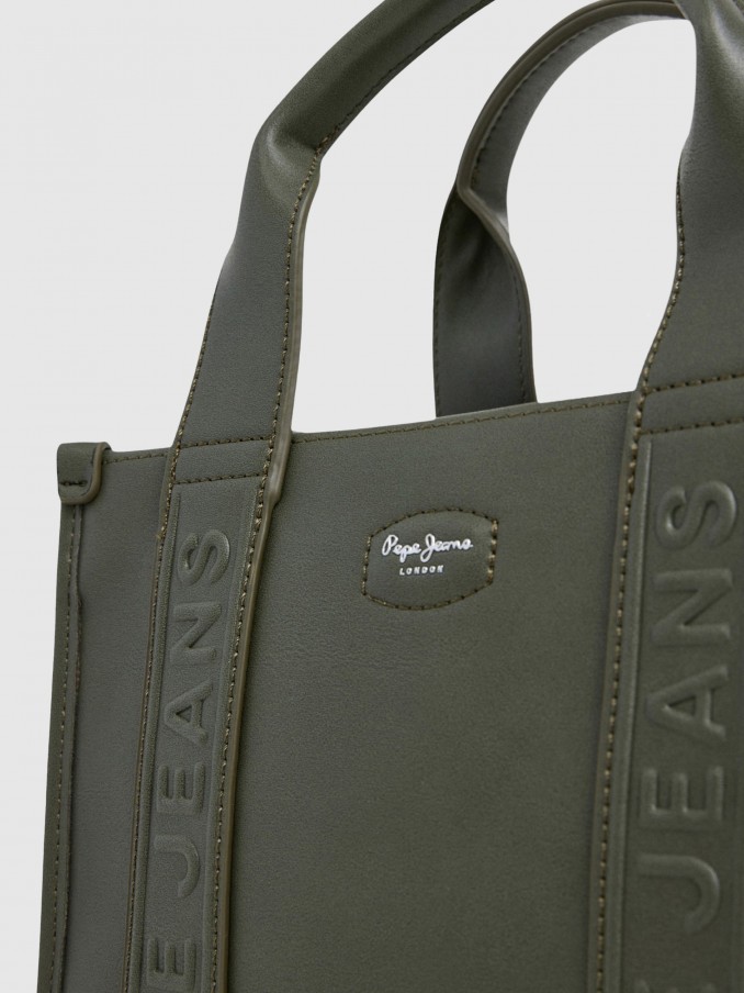 Bolsos de Mano Mujer Verde Pepe Jeans London