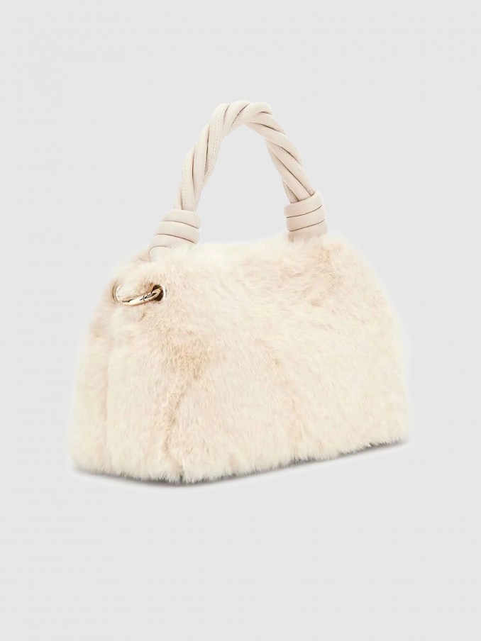 Bolsos de Hombro Mujer Crema Guess
