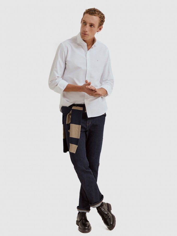 Camisa Hombre Blanco Lion Of Porches