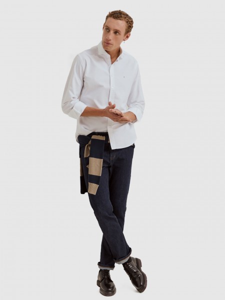 Camisa Hombre Blanco Lion Of Porches